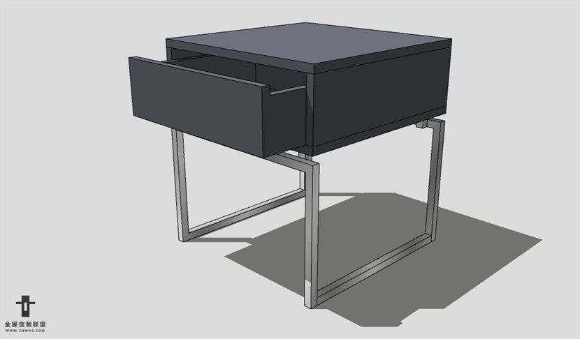 SketchUp床头柜模型草图大师床头柜3D模型Nightstand-059