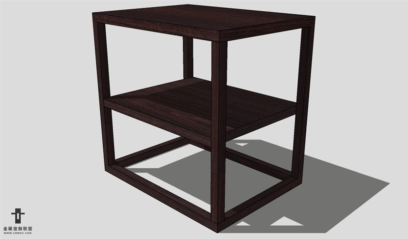 SketchUp床头柜模型草图大师床头柜3D模型Nightstand-060