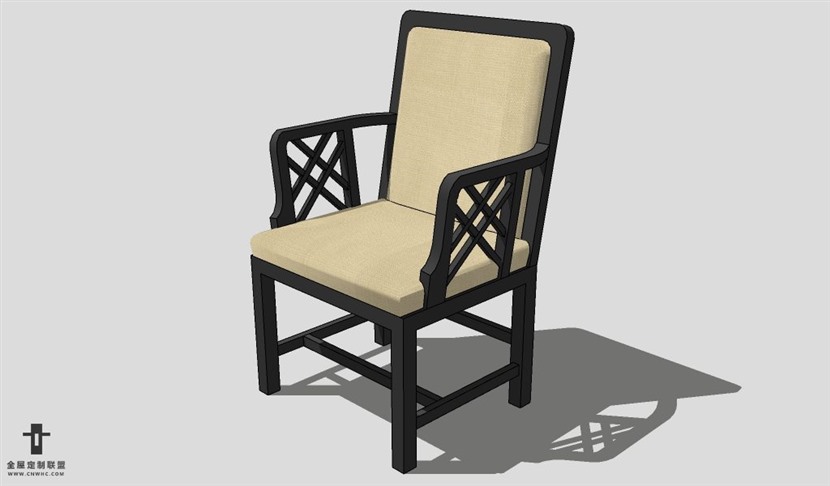 SketchUp椅子模型草图大师中式椅子模型Oriental Chairs-009