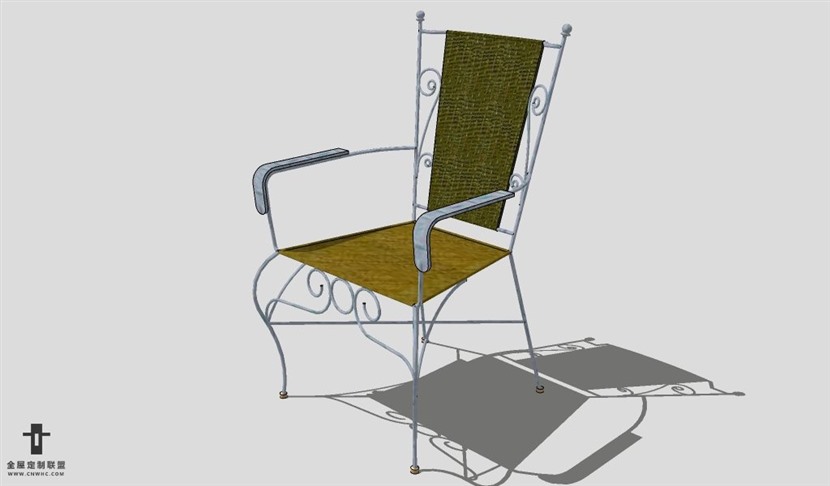 SketchUp椅子模型草图大师户外椅子模型Patio Chair-009