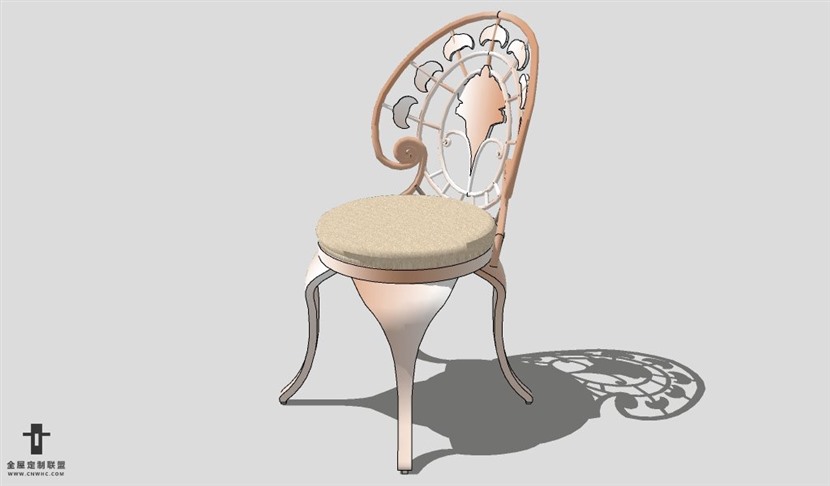 SketchUp椅子模型草图大师户外椅子模型Patio Chair-010