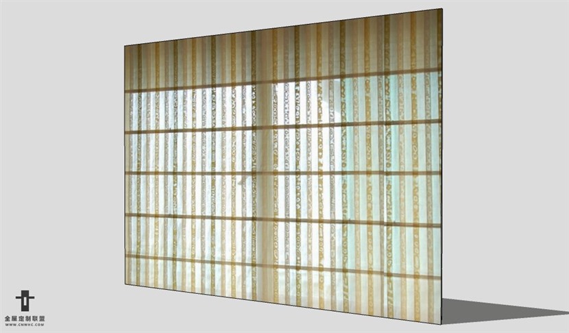 SketchUp窗帘模型草图大师窗帘3D模型Roman Blind-001