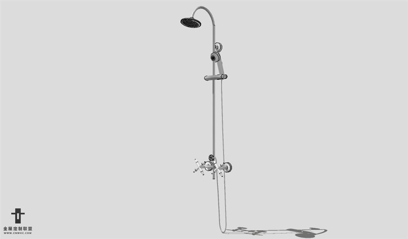 SketchUp卫生间设备模型草图大师卫生间用品3D模型Shower-003