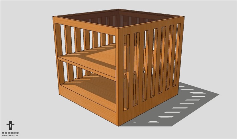 SketchUp边几模型草图大师边方几3D模型Sideboard-013