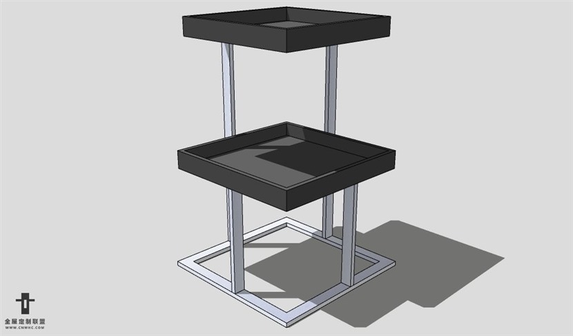 SketchUp边几模型草图大师边方几3D模型Sideboard-040