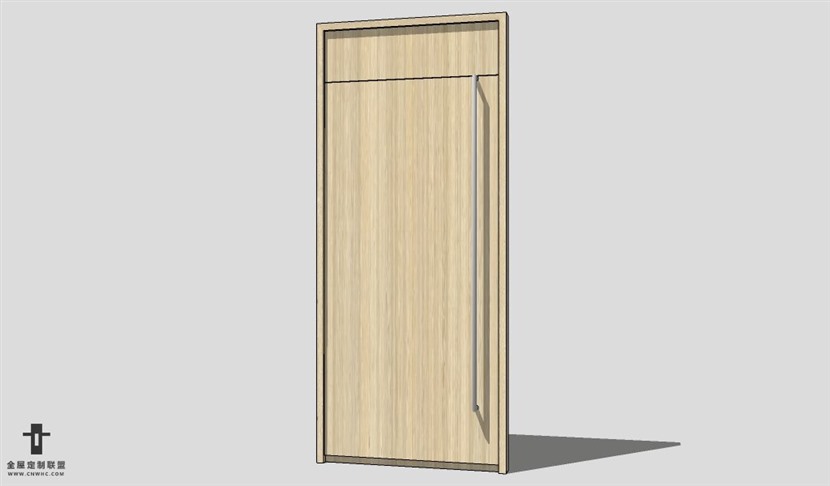 SketchUp单开门模型草图大师单开门3D模型Single Door-005