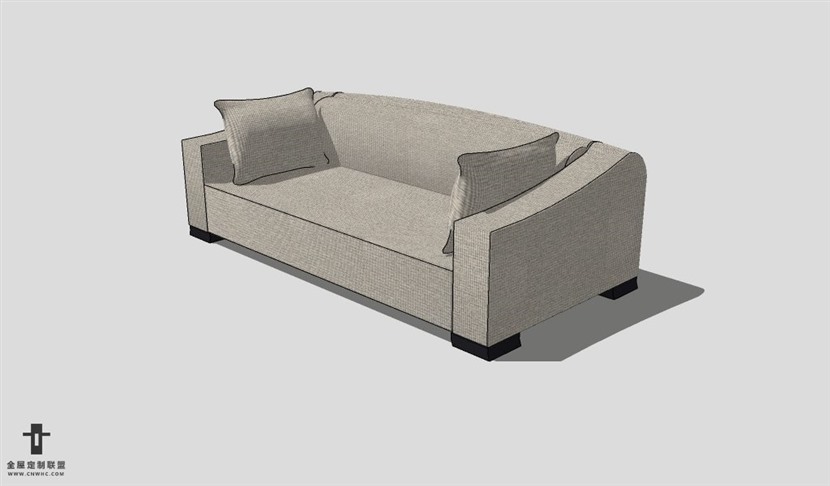 SketchUp沙发模型草图大师长形沙发模型Sofa-003