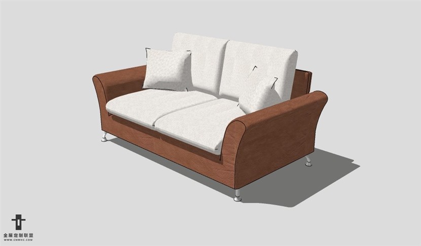 SketchUp沙发模型草图大师长形沙发模型Sofa-010