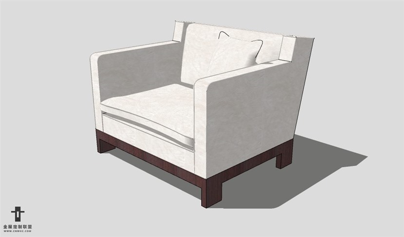 SketchUp沙发模型草图大师单人沙发模型Sofa-037