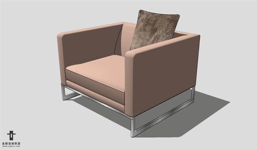 SketchUp沙发模型草图大师单人沙发模型Sofa-040