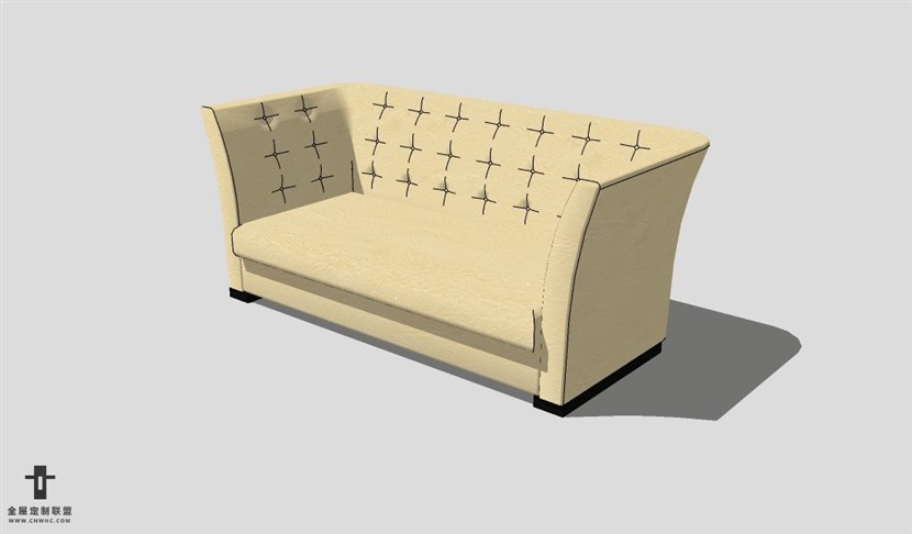 SketchUp沙发模型草图大师长形沙发模型Sofa-050