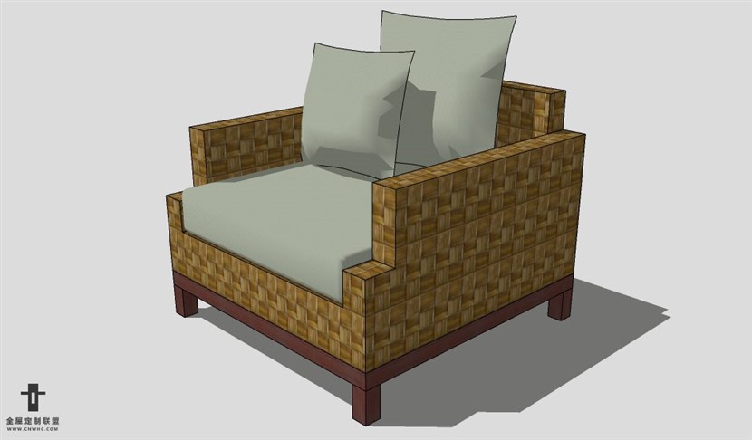 SketchUp沙发模型草图大师单人沙发模型Sofa-050