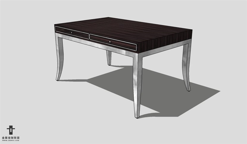 SketchUp桌子模型草图大师长餐桌3D模型table--005