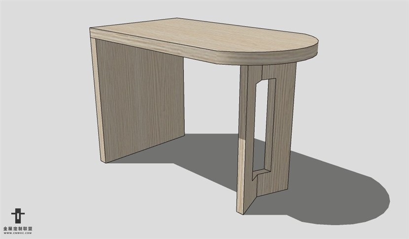 SketchUp桌子模型草图大师长餐桌3D模型table--011