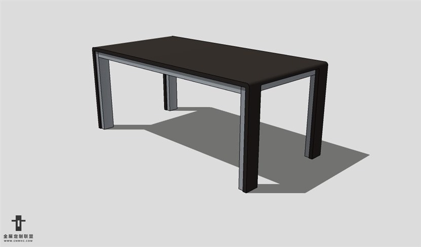 SketchUp桌子模型草图大师长餐桌3D模型table--013