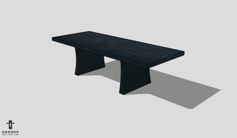 SketchUp桌子模型草图大师长餐桌3D模型table--052