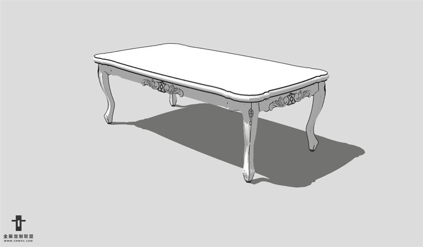 SketchUp茶几模型草图大师茶几3D模型Tea table-003