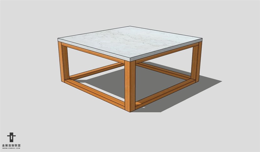 SketchUp茶几模型草图大师茶几3D模型Tea table-013