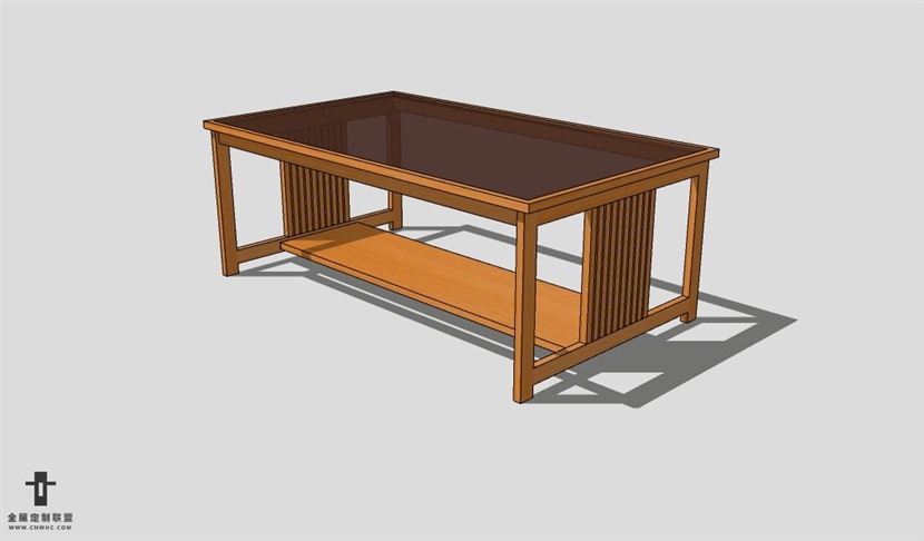 SketchUp茶几模型草图大师茶几3D模型Tea table-014