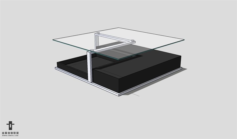 SketchUp茶几模型草图大师茶几3D模型Tea table-026