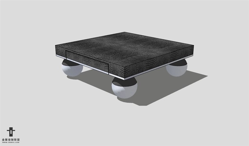 SketchUp茶几模型草图大师茶几3D模型Tea table-030