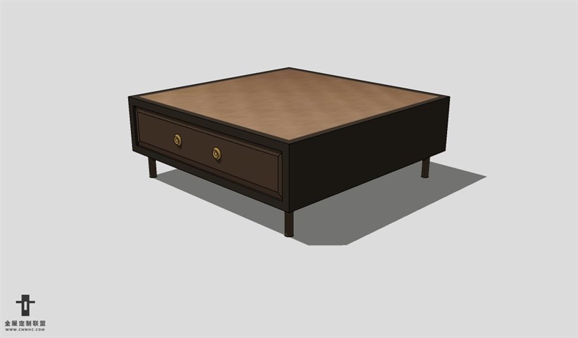 SketchUp茶几模型草图大师茶几3D模型Tea table-036