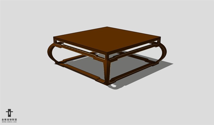 SketchUp茶几模型草图大师茶几3D模型Tea table-040