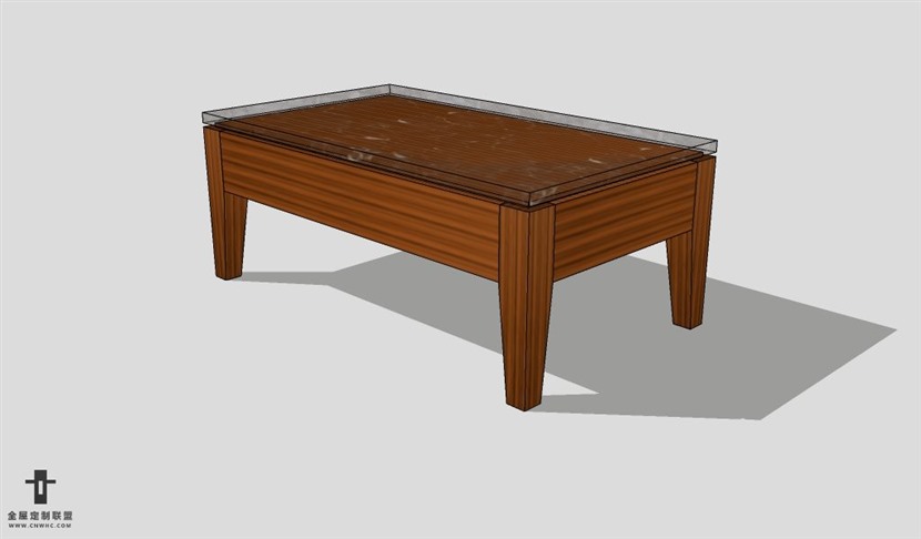 SketchUp茶几模型草图大师茶几3D模型Tea table-043