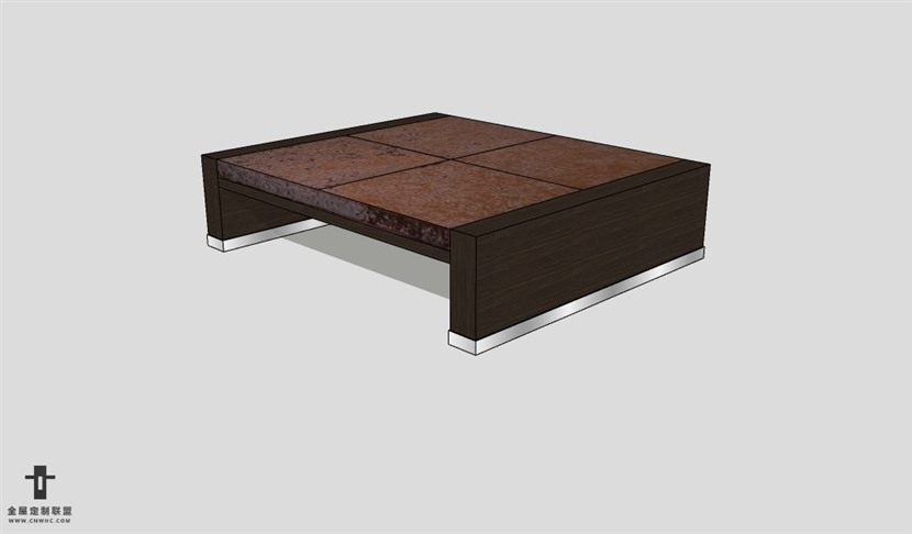 SketchUp茶几模型草图大师茶几3D模型Tea table-045