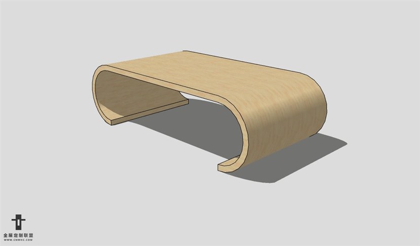 SketchUp茶几模型草图大师茶几3D模型Tea table-049