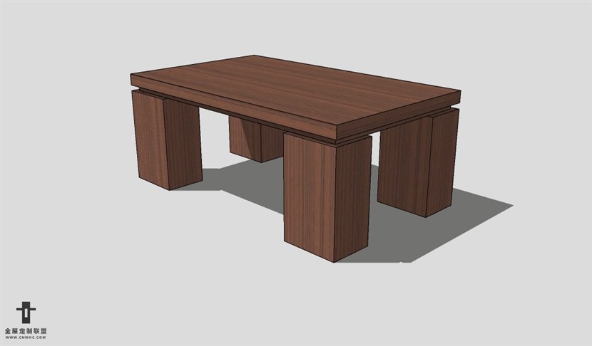 SketchUp茶几模型草图大师茶几3D模型Tea table-050