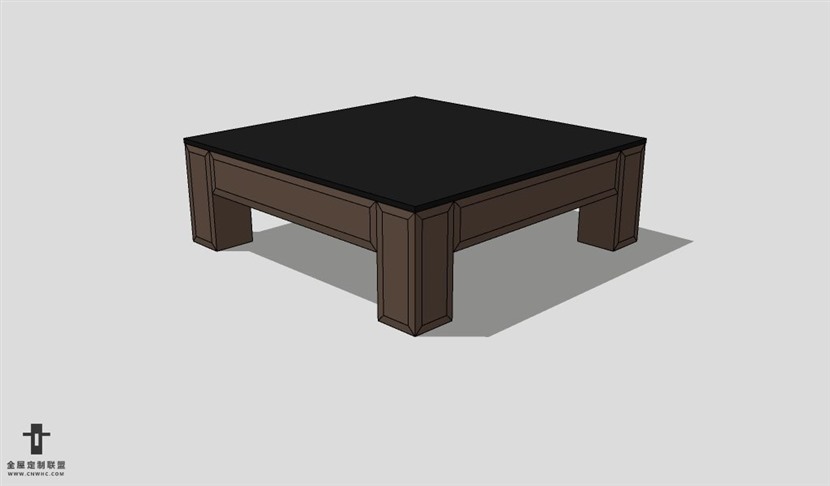 SketchUp茶几模型草图大师茶几3D模型Tea table-054