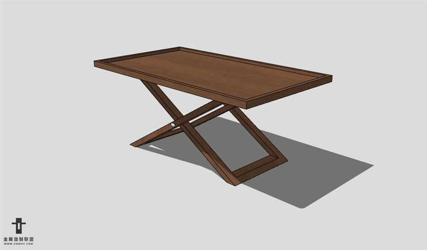 SketchUp茶几模型草图大师茶几3D模型Tea table-060