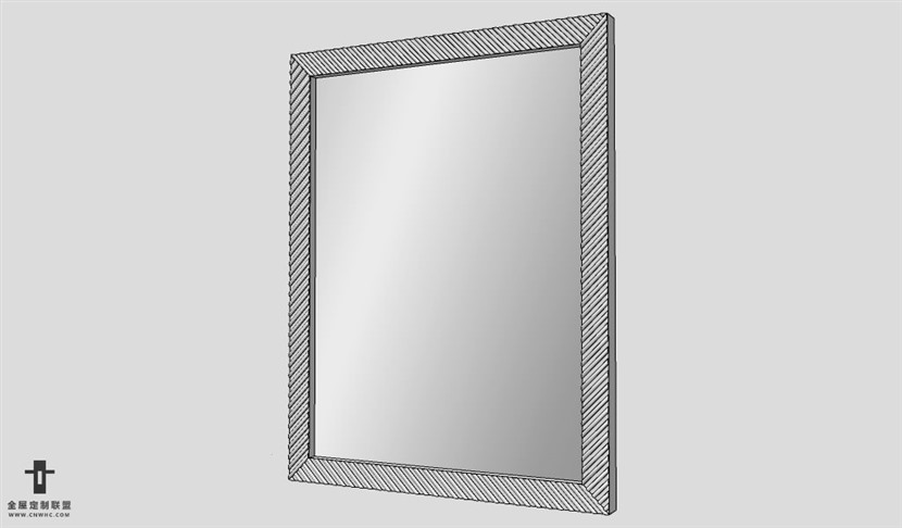 SketchUp镜子模型草图大师卫浴镜3D模型Wall-Mounting Mirror-007