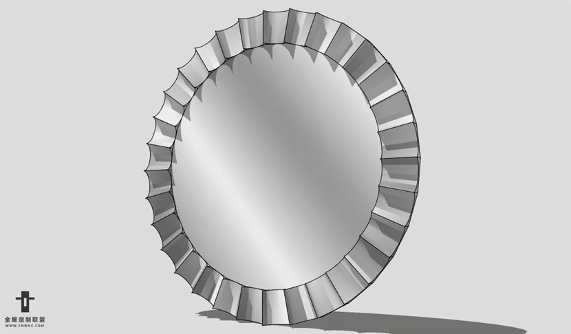 SketchUp镜子模型草图大师卫浴镜3D模型Wall-Mounting Mirror-008