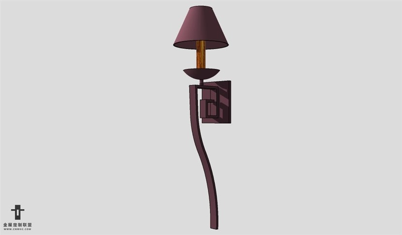 SketchUp壁灯模型草图大师壁灯3D模型Wall light-006