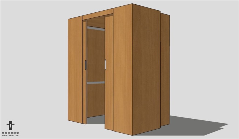 SketchUp更衣室衣柜模型草图大师衣柜3D模型Wardrobe-003