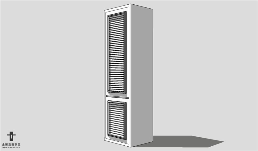 SketchUp平开门衣柜模型草图大师衣柜3D模型Wardrobe-026