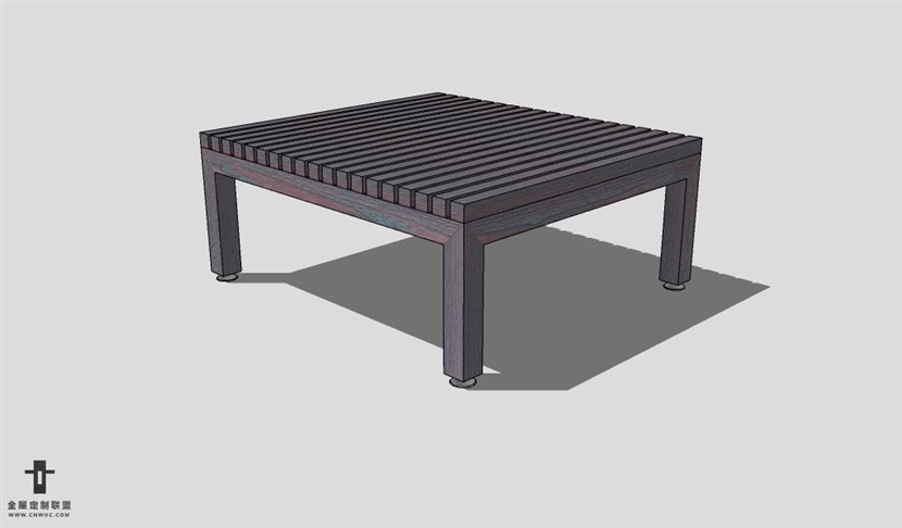 SketchUp桌子模型草图大师合式桌子3D模型Washitsu-Table-004