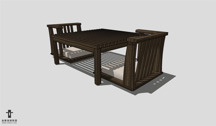 SketchUp桌子模型草图大师合式桌子3D模型Washitsu-Table-005