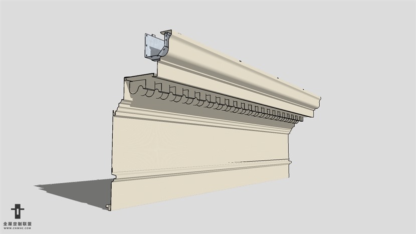 SketchUp草图大师建筑构建石膏线模型下载-003SKP模型