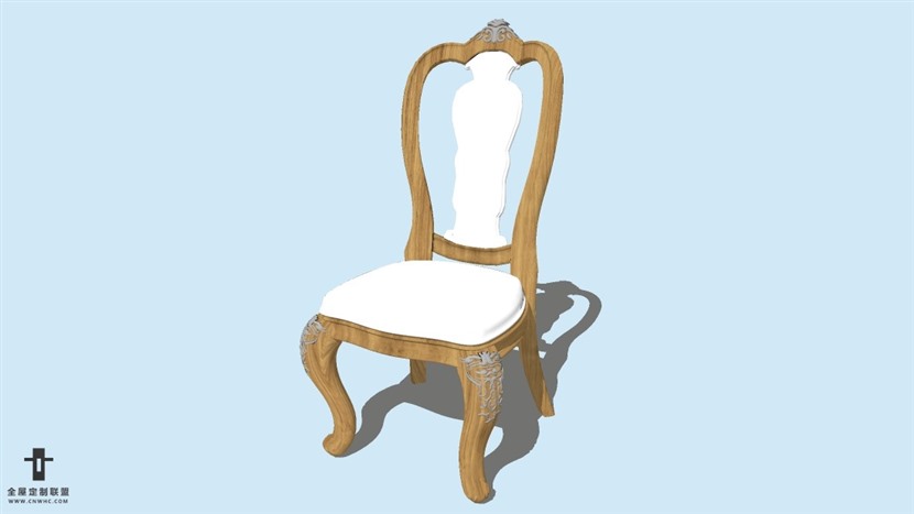 SketchUp精品无扶手椅子模型草图大师椅子模型下载-Chair-005SKP模型