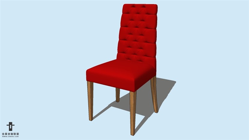 SketchUp精品无扶手椅子模型草图大师椅子模型下载-Chair-008SKP模型