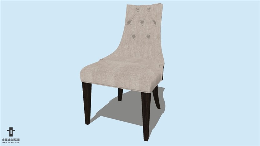 SketchUp精品无扶手椅子模型草图大师椅子模型下载-Chair-011SKP模型