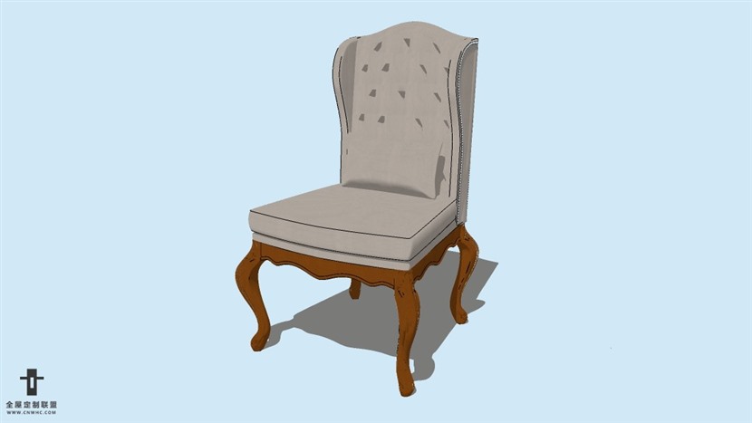 SketchUp精品无扶手椅子模型草图大师椅子模型下载-Chair-012SKP模型