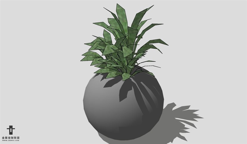 SketchUp饰品模型草图大师花艺3D模型Artificial Plant-070