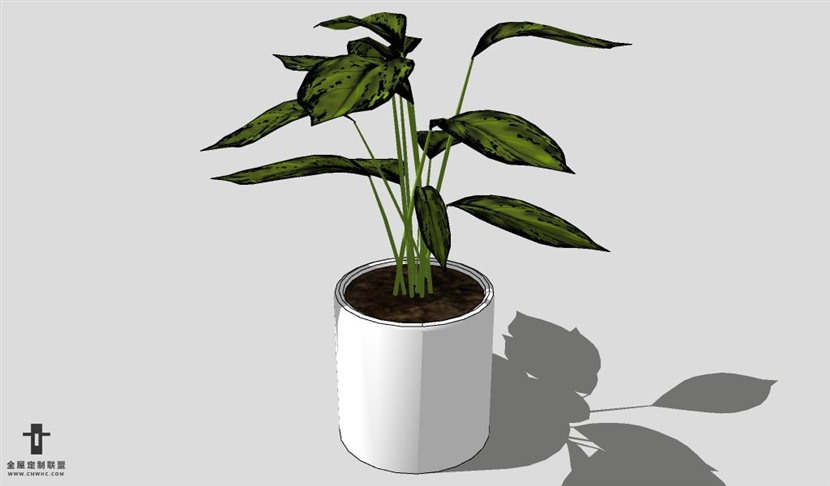 SketchUp饰品模型草图大师花艺3D模型Artificial Plant-071