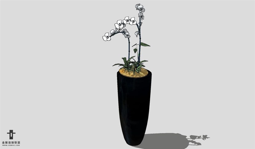 SketchUp饰品模型草图大师花艺3D模型Artificial Plant-072