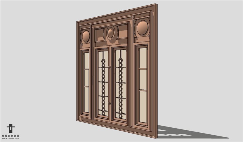 SketchUp双开门模型草图大师单双门3D模型Single Door-004