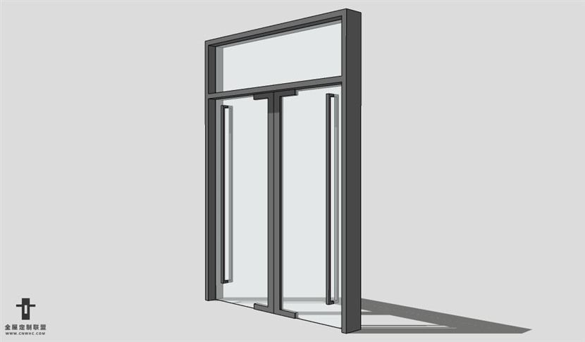 SketchUp双开门模型草图大师单双门3D模型Single Door-005